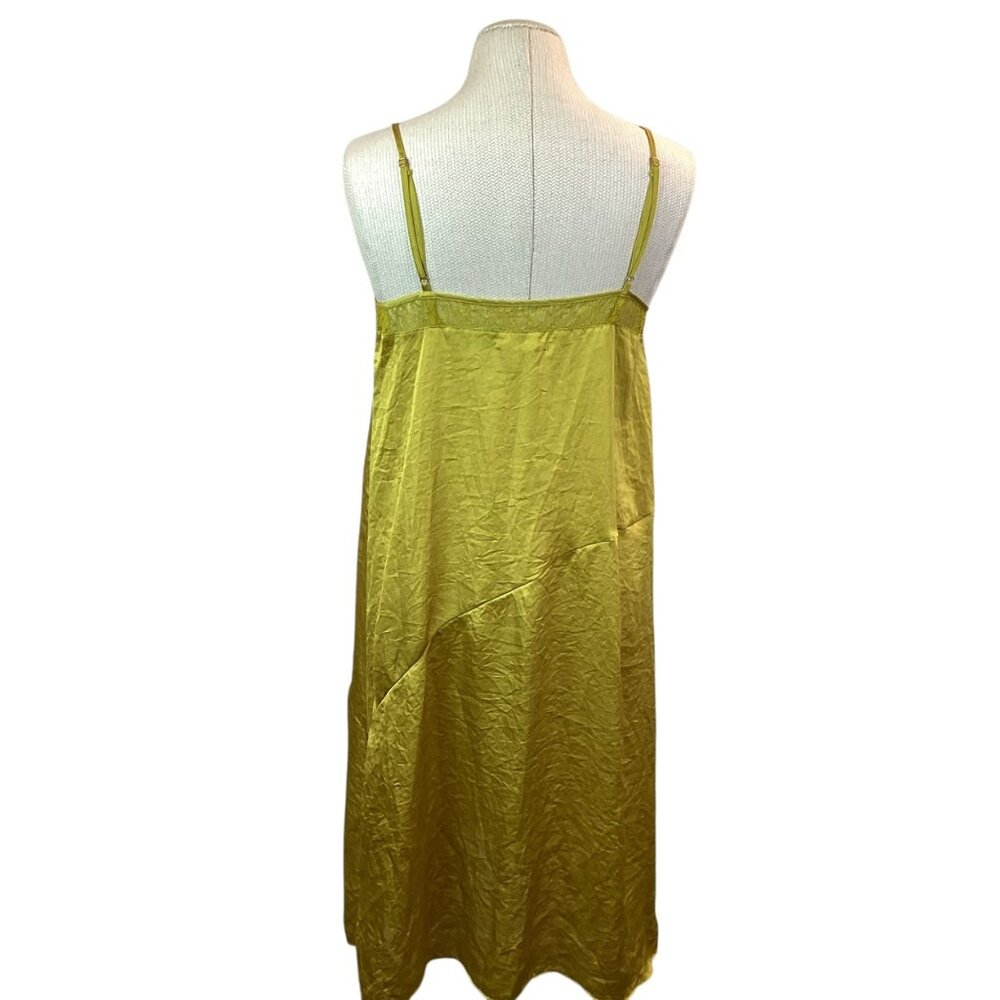Anthropologie Floreat Green Lace Slip Dress Womens Small - Picture 7 of 10